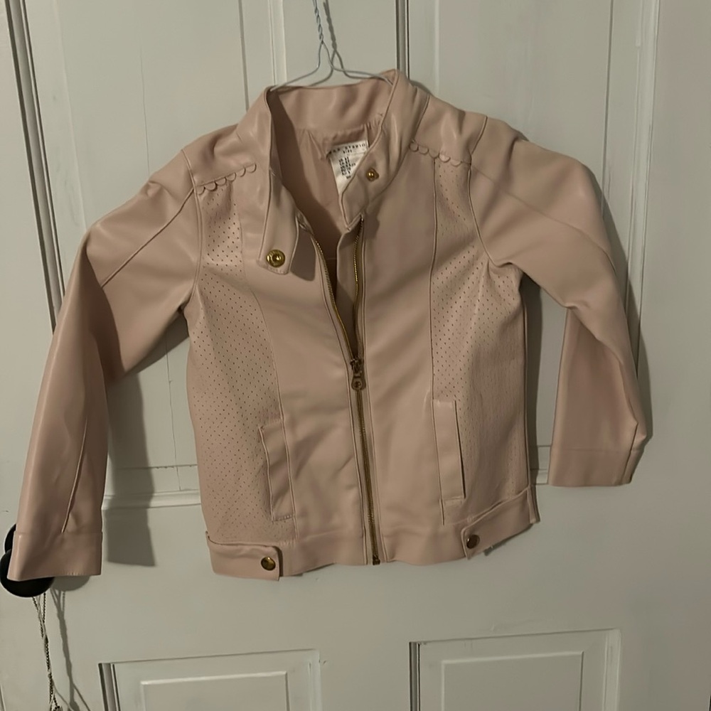 Max Studio Girls Faux Leather Jacket